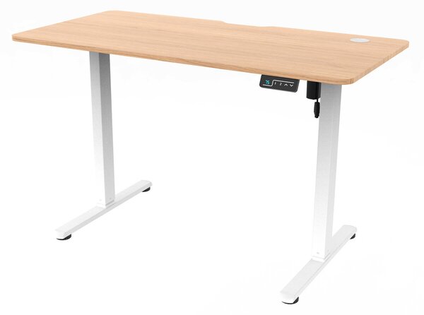 Ergonomický stůl s plynulou regulací výšky 120x60cm, melamin, dub, LT-H2210 OAK
