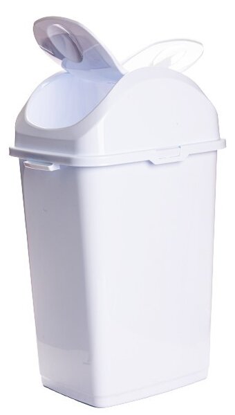 DÜNYA Billenős szemetes fehér színben 35 L 58x35x28,5 cm