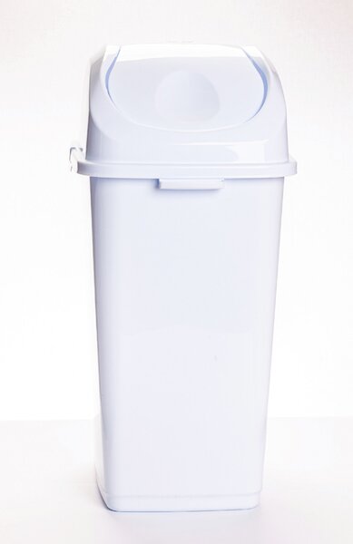 DÜNYA Billenős szemetes fehér színben 35 L 58x35x28,5 cm