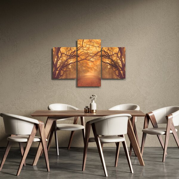 Egy út képe egy őszi tájon (90x60 cm)