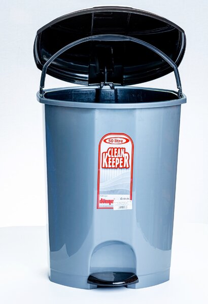 DÜNYA Pedálos szemetes 50 L 41X40X56 szürke