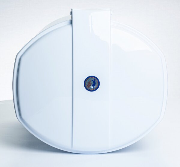 DÜNYA Pedálos szemetes fehér színben 50 L 54x41,5x42 cm