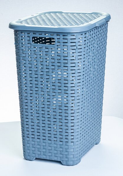 * Szennyestartó rattan hatású 60L szürke
