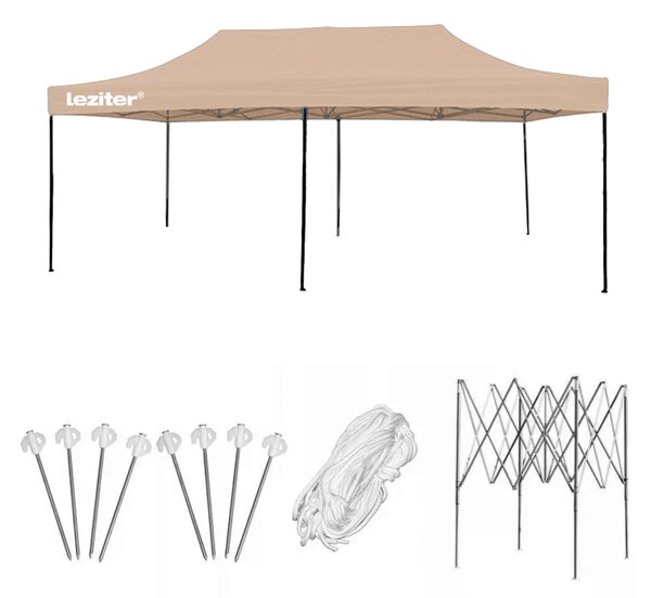 Összecsukható kerti pavilon 3x6 m
