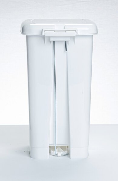 DÜNYA Pedálos slim szemetes fehér színben 10 L 35x20x28 cm
