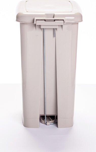 DÜNYA Pedálos szemetes SLIM 10 L bézs 35x20x28 cm