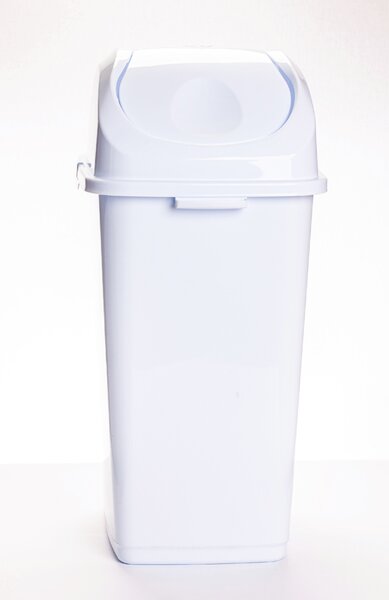 DÜNYA Billenős slim szemetes fehér színben 18 L 45,5x29x23,5 cm