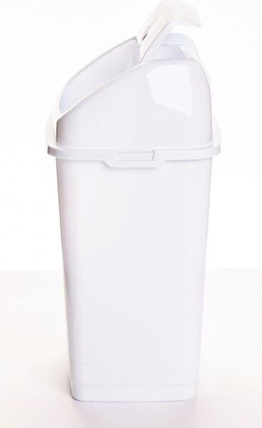 DÜNYA Billenős szemetes 18 L fehér 47x23x28 cm