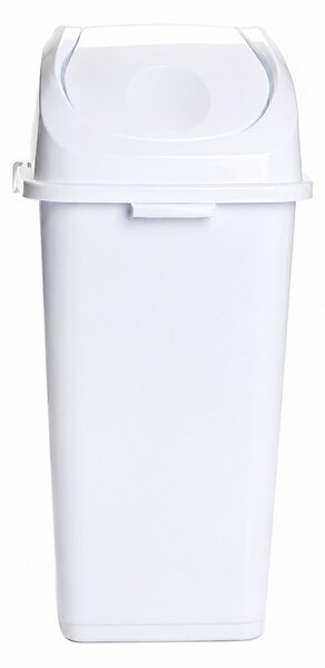 DÜNYA Billenős slim szemetes fehér színben 50 L 68,5x31,5x39,5 cm