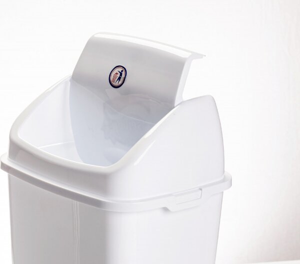 DÜNYA Billenős szemetes 18 L fehér 47x23x28 cm