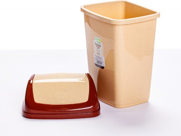 Billenős szemetes 5 L bézs 29x18x14,5 cm