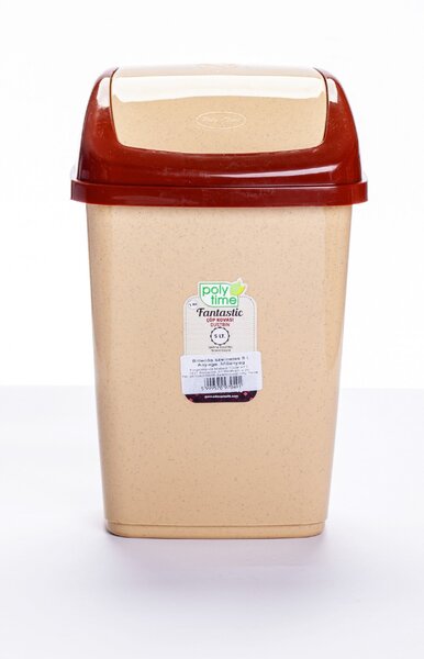 Billenős szemetes 5 L bézs 29x18x14,5 cm