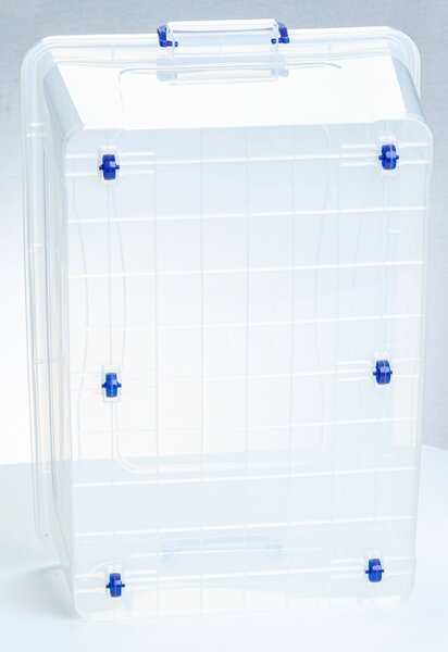 Gurulós tárolódoboz 58L 68X46X27cm-es átlátszó