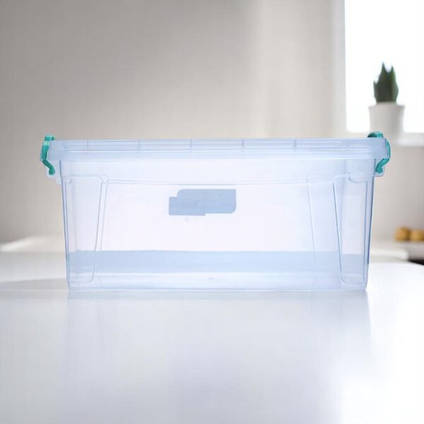 Tárolódoboz 13,7 L 35X23X16,5 CM zöld füllel