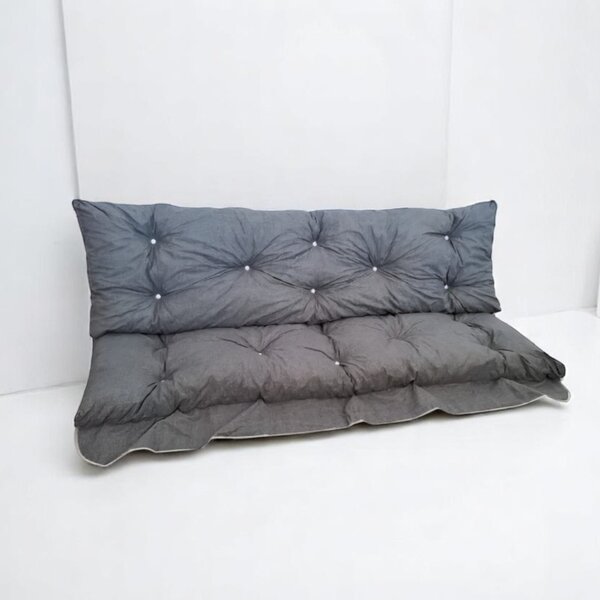 Hintaágy párna 150 cm 2 részes szürke