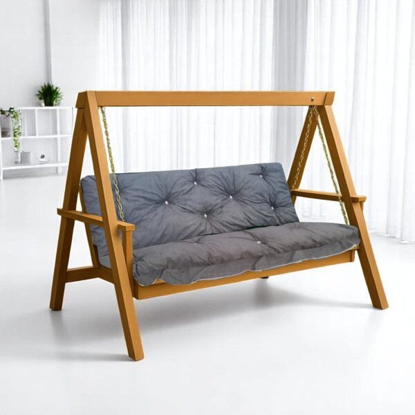 Hintaágy párna 150 cm 2 részes szürke