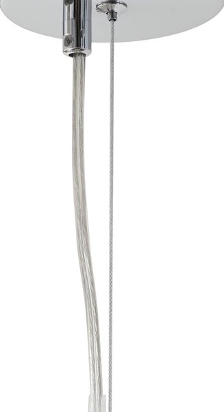 Lucande Diborah lógó világítás, átlátszó, Ø 43 cm, üveg, G9, dimmelhető, Tiszta / átlátszó, Nappali / Étkező, Üveg, Dizájn