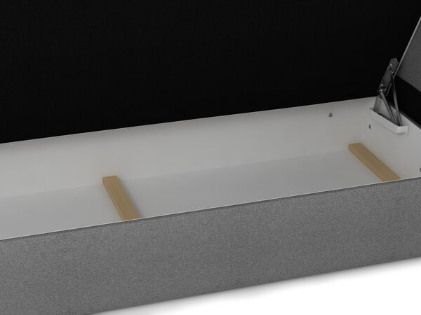 Franciaágy Boxspring 140 cm Duel 1 (bézs) (matraccal és tárolóhellyel)