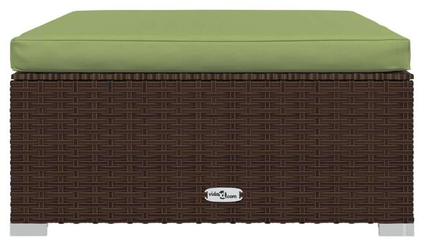 Polyrattan Kerti Ülőgarnitúra - Barna - 6 részes