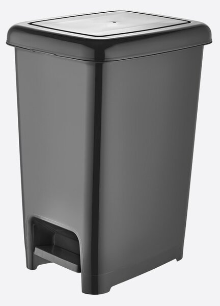 DÜNYA Pedálos slim szemetes kuka 40 L-es antracit