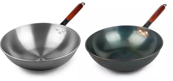 Tradícionális kínai wok 32cm, 1,3mm vas Perfect Home
