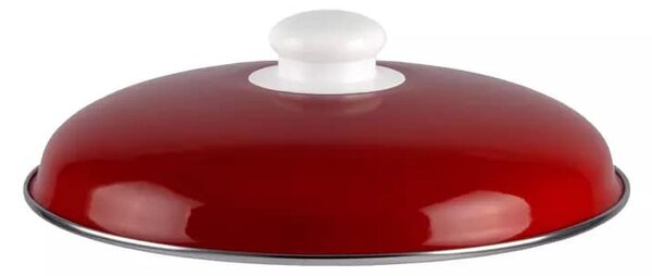PERFECT HOME Fazék fedővel zománcozott 20 cm 5,2 L piros