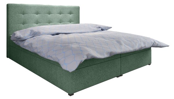 Franciaágy Boxspring 160 cm Fade 1 (menta) (matraccal és tárolóhellyel)