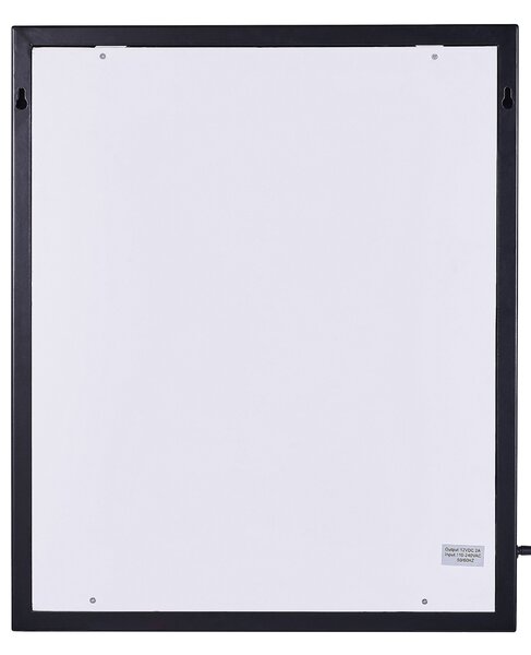 LED fürdőszobai tükör ODENAS 50 cm 60 cm Fekete