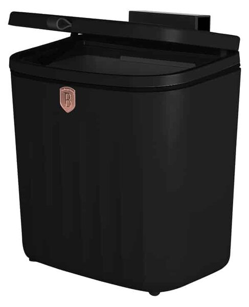 BERLINGER HAUS Szemetes 7 L-es fekete színben (BH-8609)