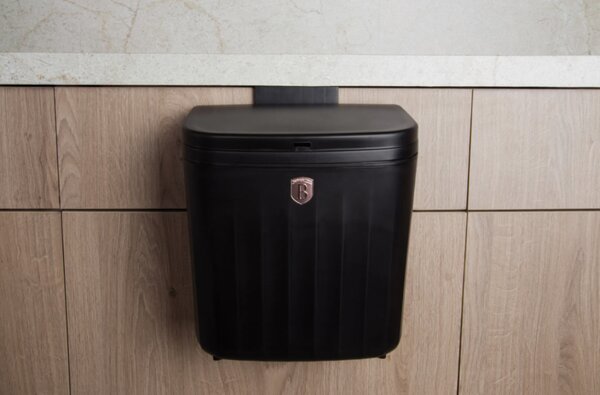 BERLINGER HAUS Szemetes 7 L-es fekete színben (BH-8609)
