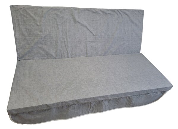 Hintaágy párnalap 130 cm 3 részes szürke színben