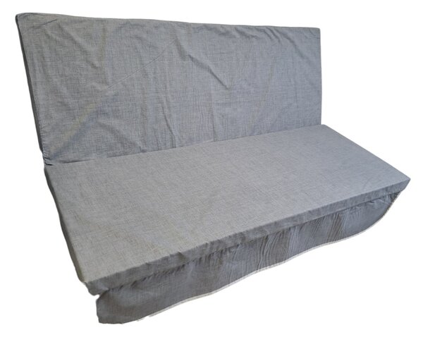 Hintaágy párnalap 130 cm 3 részes szürke színben