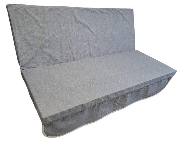 Hintaágy párnalap 130 cm 3 részes szürke színben