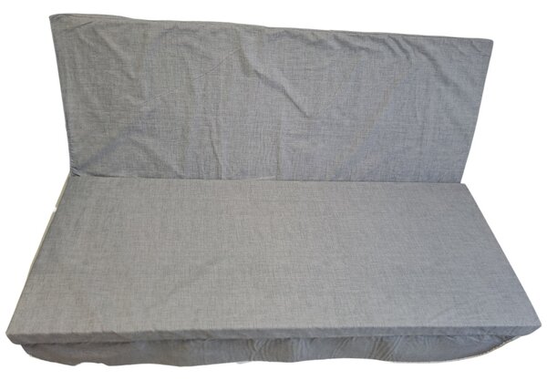 Hintaágy párnalap 130 cm 3 részes szürke színben
