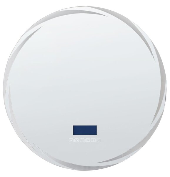 LED fürdőszobai tükör TANAY 60 cm 60 cm Beépített Bluetooth Hangszóróval Ezüst