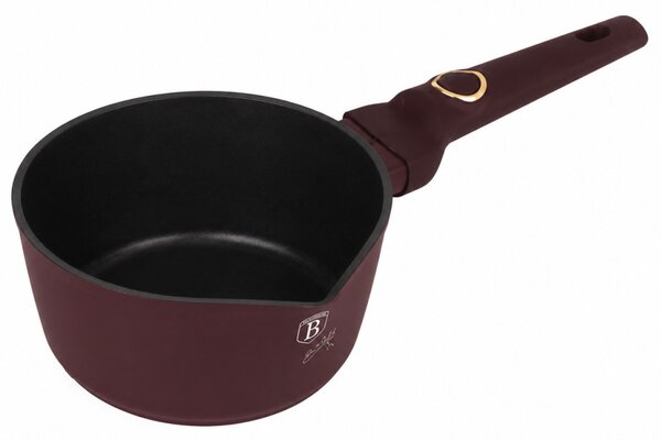 BERLINGER HAUS LEONARDO Bevonatos nyeles lábas 16 cm 1,2 L burgundi