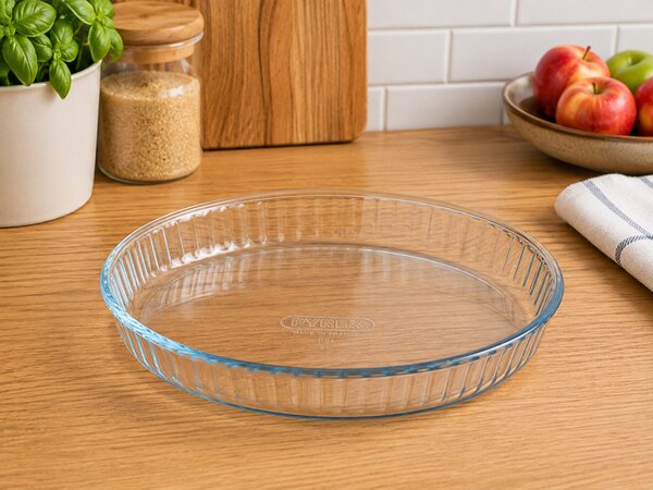 PYREX Üveg kerek sütőforma 1,8 L 31x3,5 cm