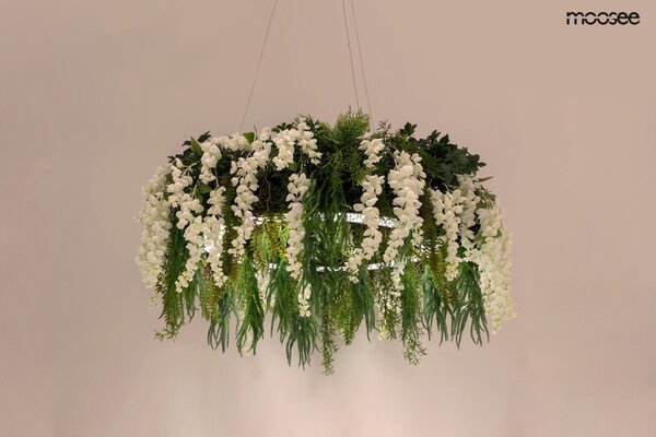 Moosee Gardens Wisteria 50 függő lámpa LED fehér-zöld távirányítóval