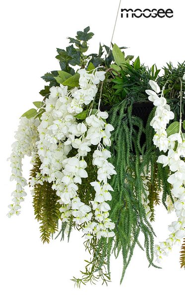 Moosee Gardens Wisteria 50 függő lámpa LED fehér-zöld távirányítóval