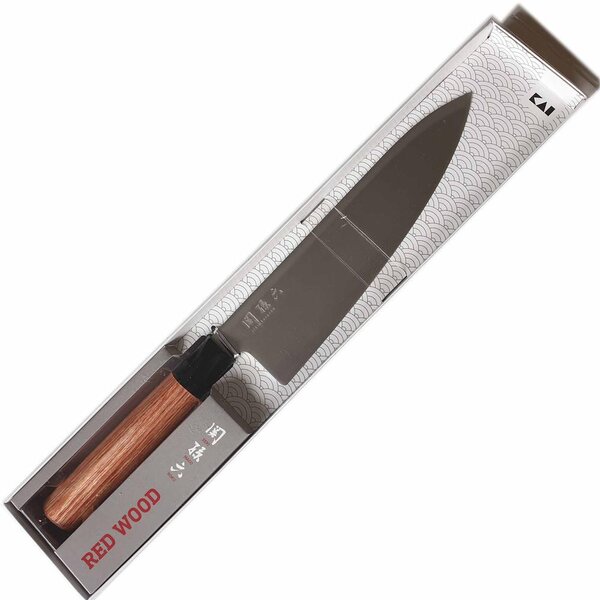 KAI Seki Magoroku Red Wood szakácskés 20cm (MGR-0200C)