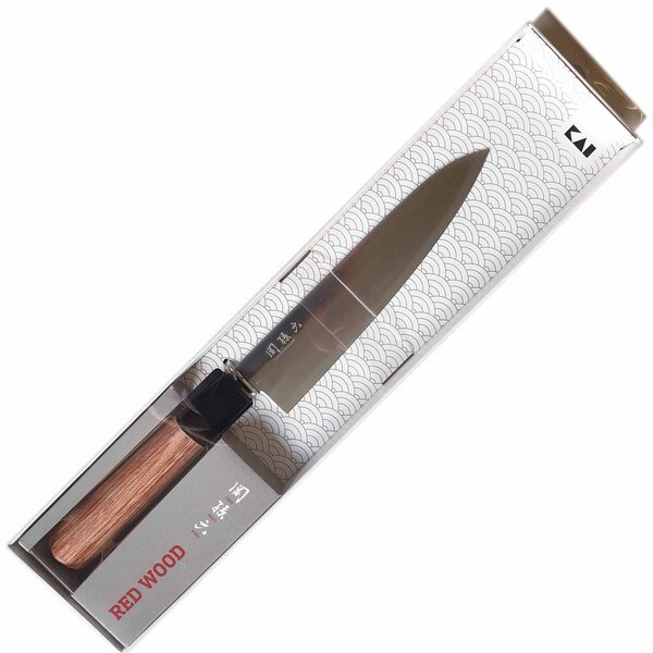 KAI Seki Magoroku Red Wood szakácskés 15cm (MGR-0150C)