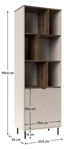Regál Explicaba (kasmír + tölgy castello)