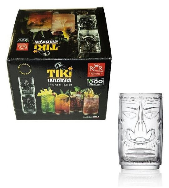 RCR TIKI SARDINIA koktélos pohár 45 cl (4 db)