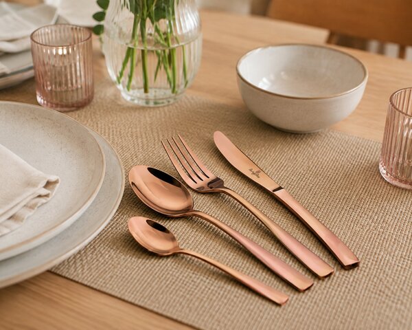 BERLINGER HAUS 24 részes evőeszköz készlet, szatén rose gold