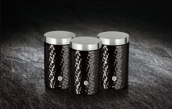 Berlinger Haus PRIMAL GLOSS bevonatos 3 db tároló 17,5x11cm / BH-6712 /