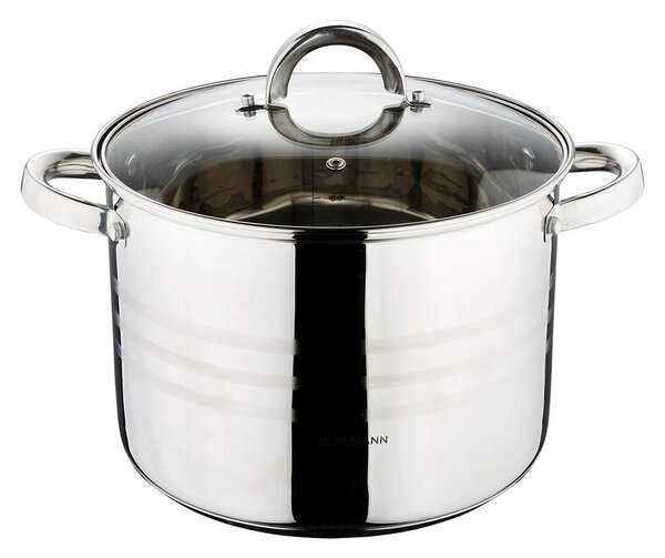 Blaumann GOURMET LINE rozsdamentes fazék üvegfedővel 7,7 L (BL-1010)