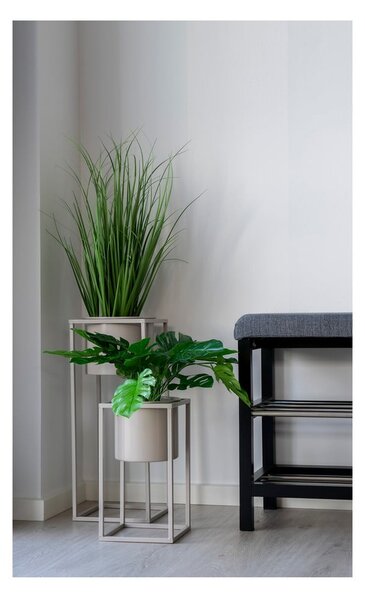Marla 2 db bézs fém virágtartó - House Nordic