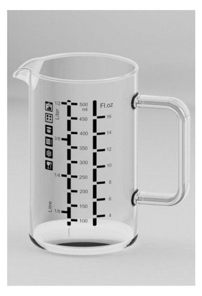 Simax hőálló mércés kancsó 0,5 liter (mértékjeles)