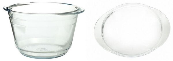 PYREX leveses tál fedővel 26,5x23x15,2 cm (4 liter)