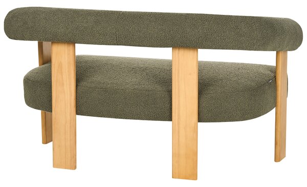 Kanapé 2 személyes ILBRO Buklé Zöld/világosbarna
